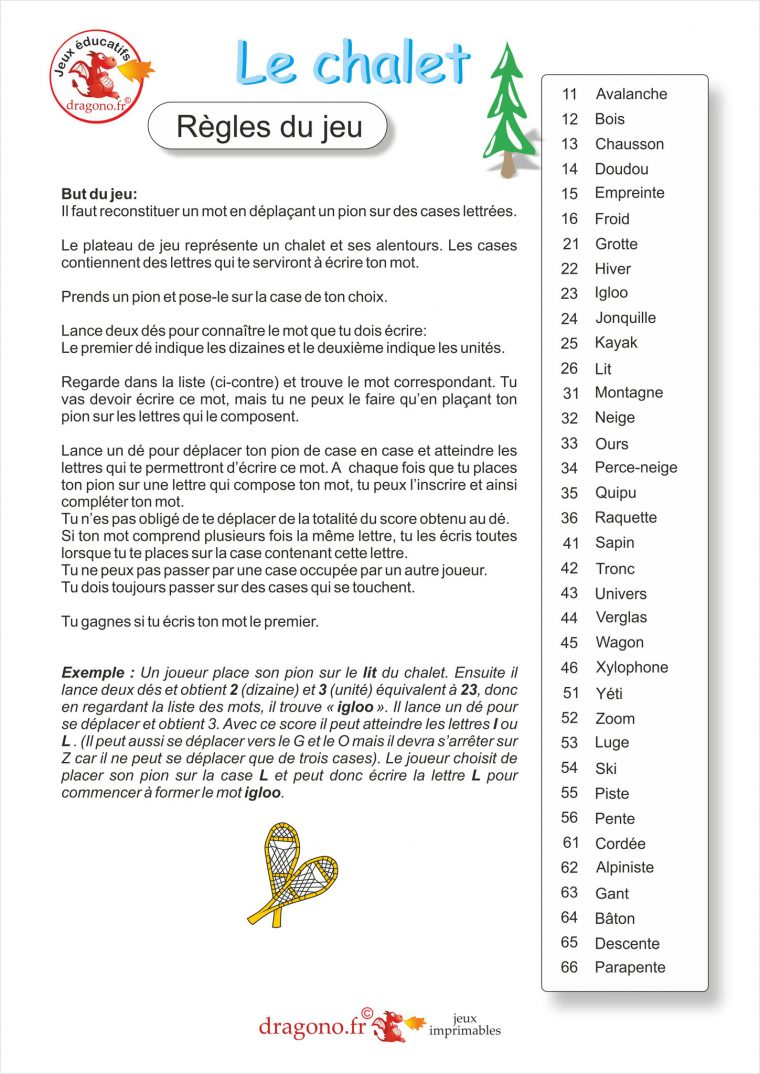 Jeu Éducatif À Imprimer Pour Apprendre L'orthographe Des pour Jeux De Lettres À Imprimer