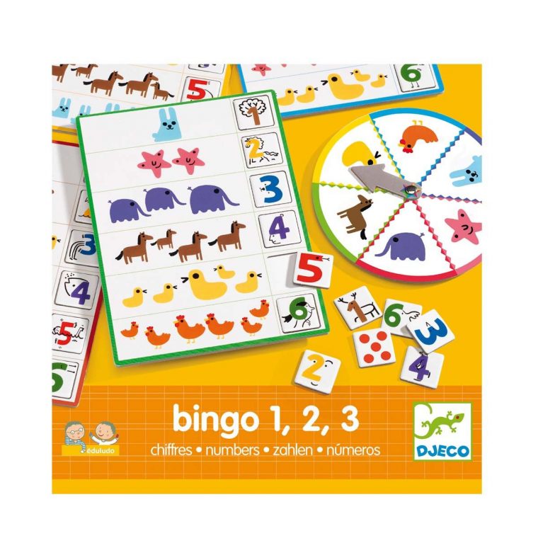 Jeu Éducatif Bingo Chiffres Djeco Pour Enfant De 4 Ans À 6 avec Jeux Enfant 3 Ans Gratuit