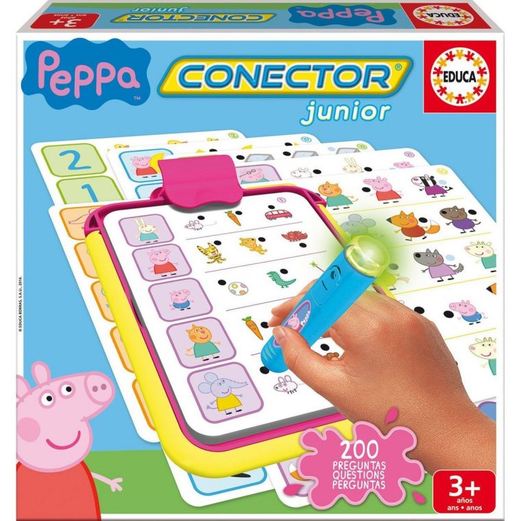 Jeu Éducatif Conector : Peppa Pig – Taille : Taille Unique avec Jeux Ludo Educatif