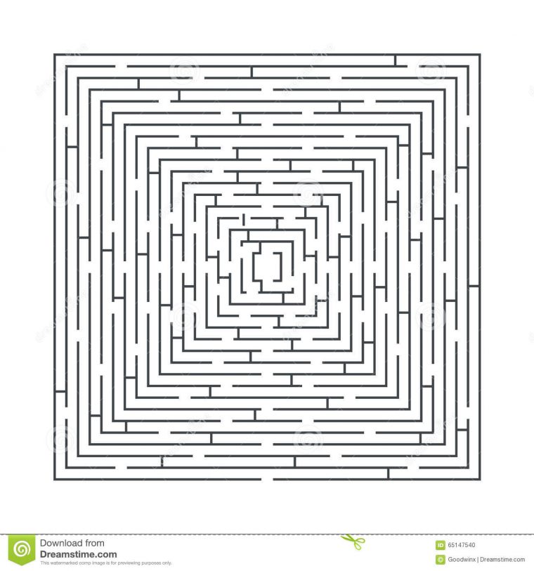 Jeu Éducatif De Labyrinthe Difficile Et Long Sous Forme De pour Labyrinthe Difficile