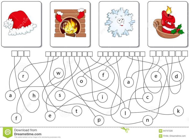 Jeu Éducatif De Puzzle Trouvez Les Mots Cachés Illustration tout Jeux Des Mots Cachés