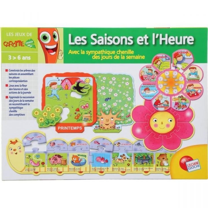 Jeu Éducatif – Saisons Et Heures – Achat / Vente Jeu D à Jeu Educatif 3 Ans