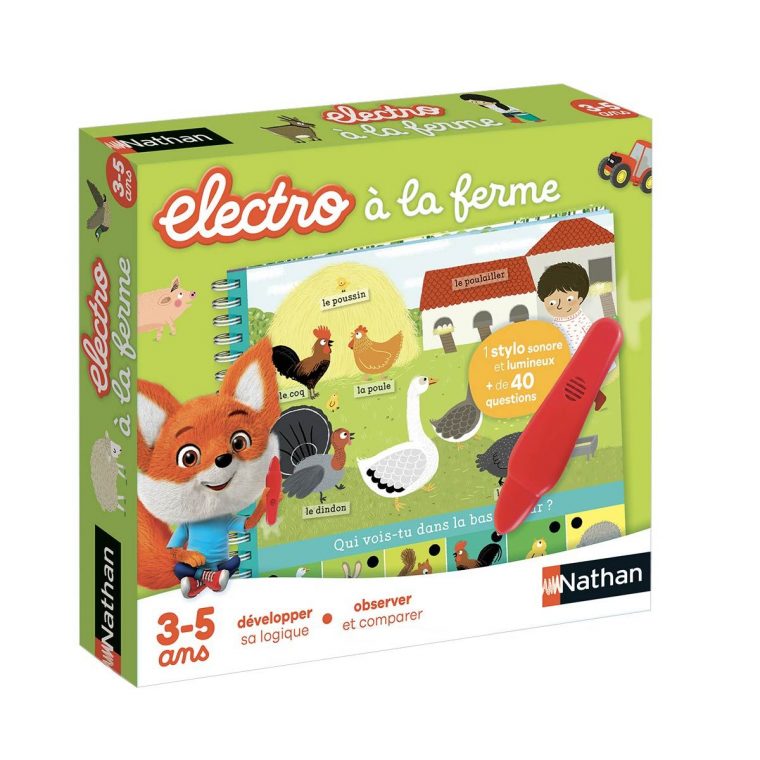 Jeu Interactif Electro Livre-Jeu À La Ferme Nathan | Jeu à Jeux Pour Enfant De 3 Ans