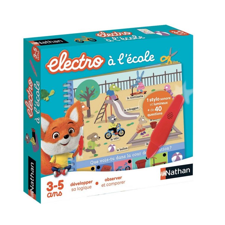 Jeu Interactif Electro Livre-Jeu À L'école Nathan Pour avec Jeux Pour 3 5 Ans