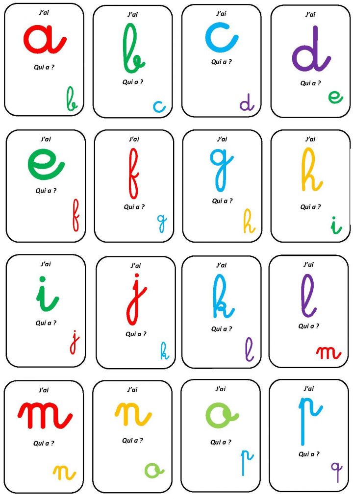 Jeu "j'ai Qui A?" | Alphabet Préscolaire, Jeux Alphabet encequiconcerne Apprendre Les Lettres De L Alphabet