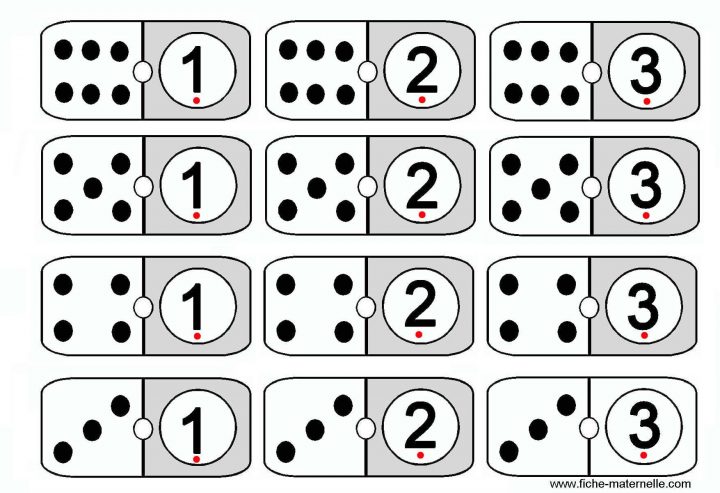 Jeu Mathématiques En Maternelle Et Cp : Les Dominos pour Jeux Mathématiques À Imprimer