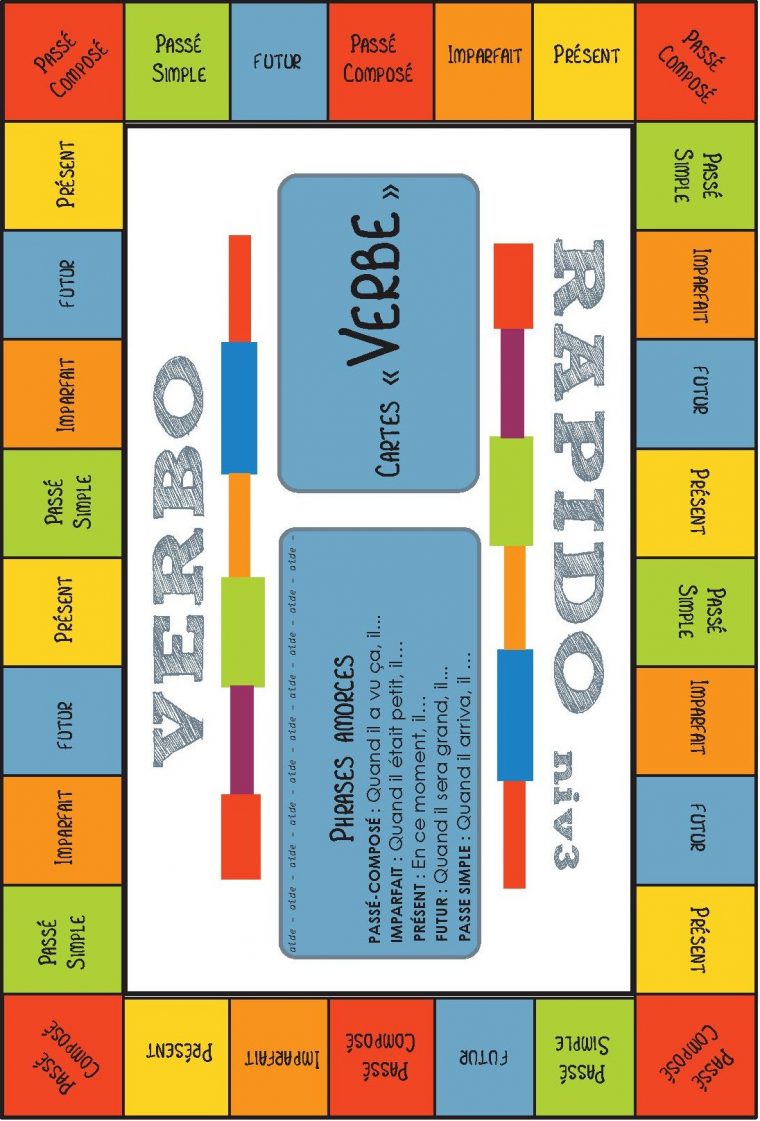 Jeu Pour La Classe] Conjugaison – Verbo-Rapido – Cycle 3 concernant Jeux Éducatifs À Imprimer Collège