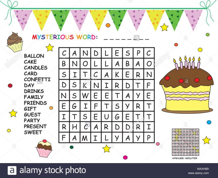 Jeu Pour Les Enfants : Les Mots Croisés Pour Anniversaire dedans Mots Croises Pour Enfants