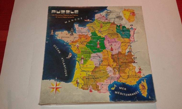 Jeu Puzzle "les Nouvelles Régions De France Et Leurs Départements", Hemma  1960 | Nostalgeek-Vintage concernant Les Nouvelles Régions De France Et Leurs Départements