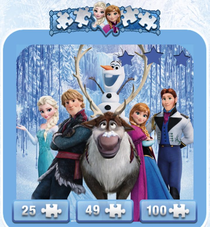 Jeu : Puzzle Reine Des Neiges à Puzzle En Ligne Maternelle