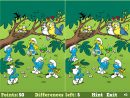 Jeu Schtroumpf Smurfs Spot The Difference / Jeuxgratuits encequiconcerne Jeux De Différence