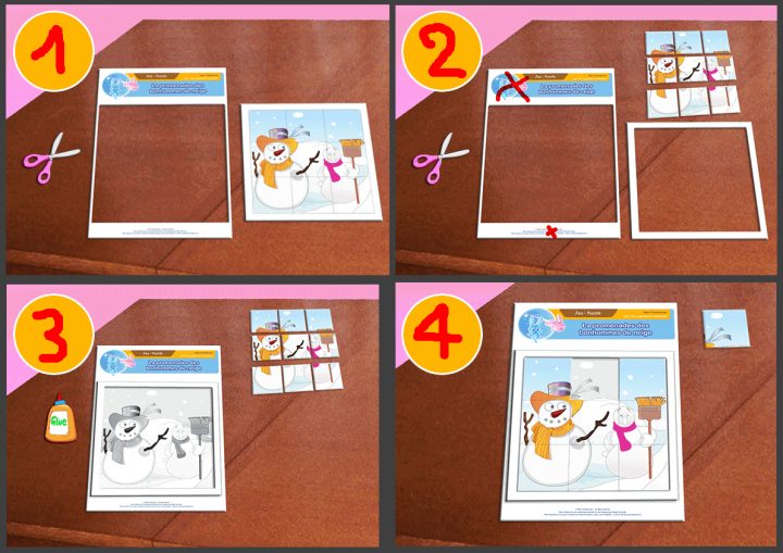 Jeux À Imprimer Jeu Éducatif Puzzle Enfant À Télécharger serapportantà Puzzle 5 Ans En Ligne