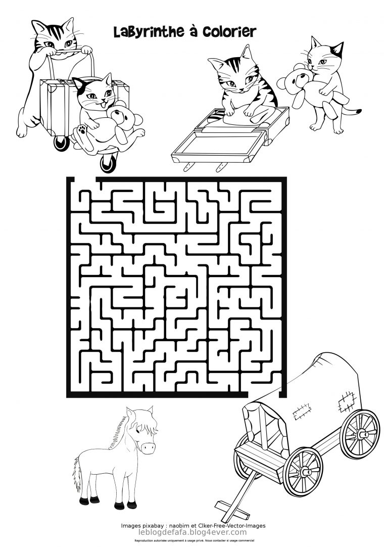 Jeux Chevaux Gratuits À Imprimer : Labyrinthes, Apprendre À dedans Jeux De Coloriage De Cheval