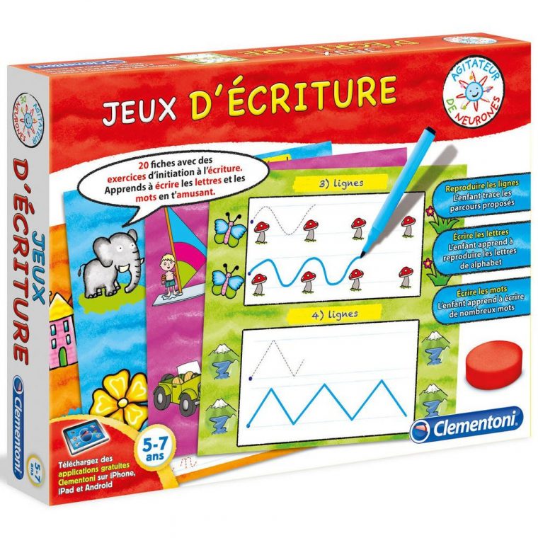 Jeux D Ecriture avec Jeux Educatif 3 Ans