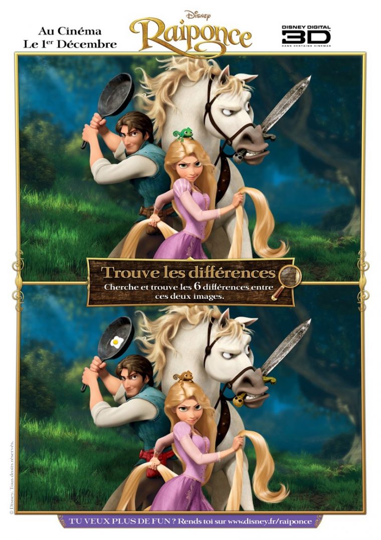 Jeux De Jeu Des Différence Raiponce – Fr.hellokids à Jeux Des Différences Gratuit En Ligne