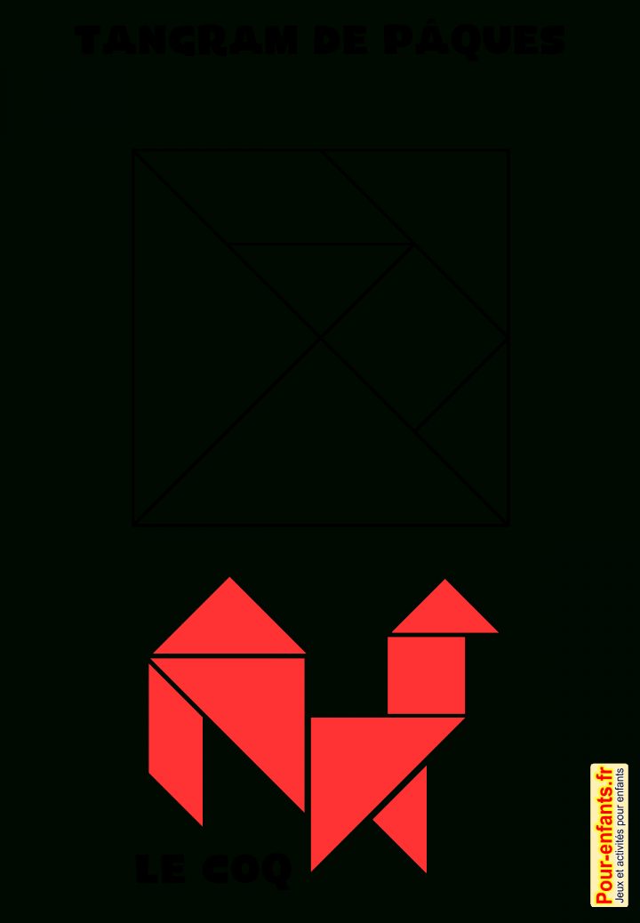 Jeux De Pâques À Imprimer. Jeu De Tangram Gratuit Paques à Jeux De Tangram Gratuit