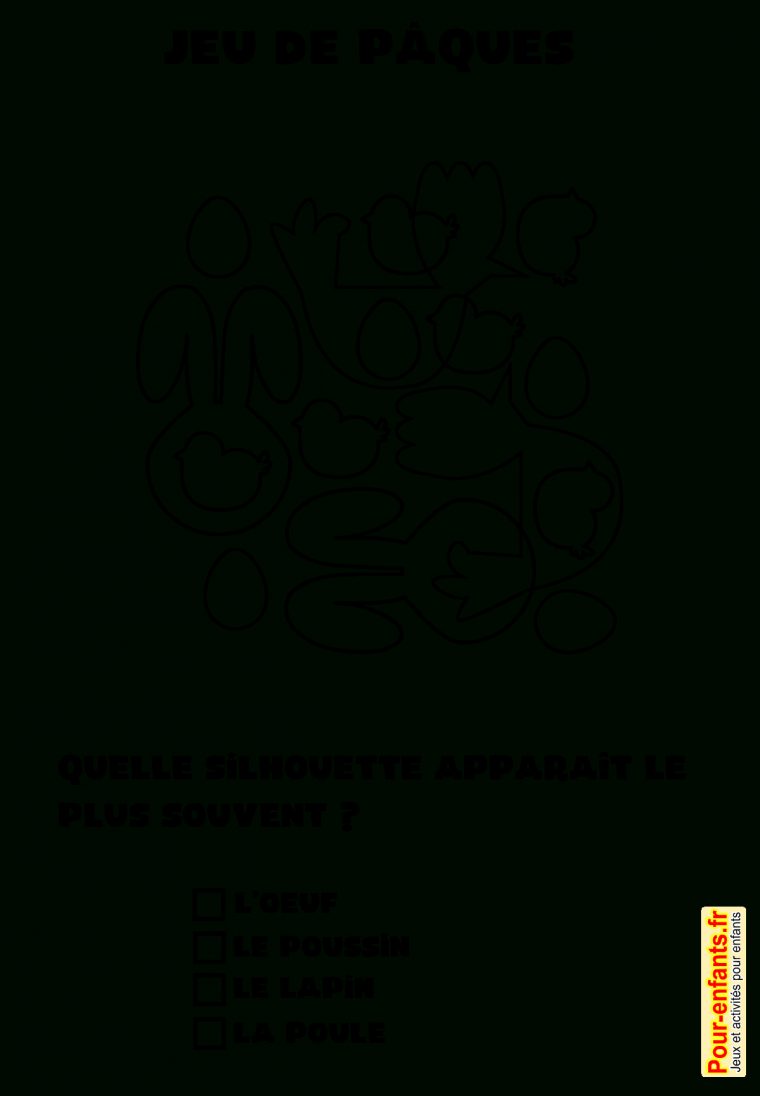 Jeux De Pâques À Imprimer Jeu D'observation Avec Solution serapportantà Jeux Enfant Cp