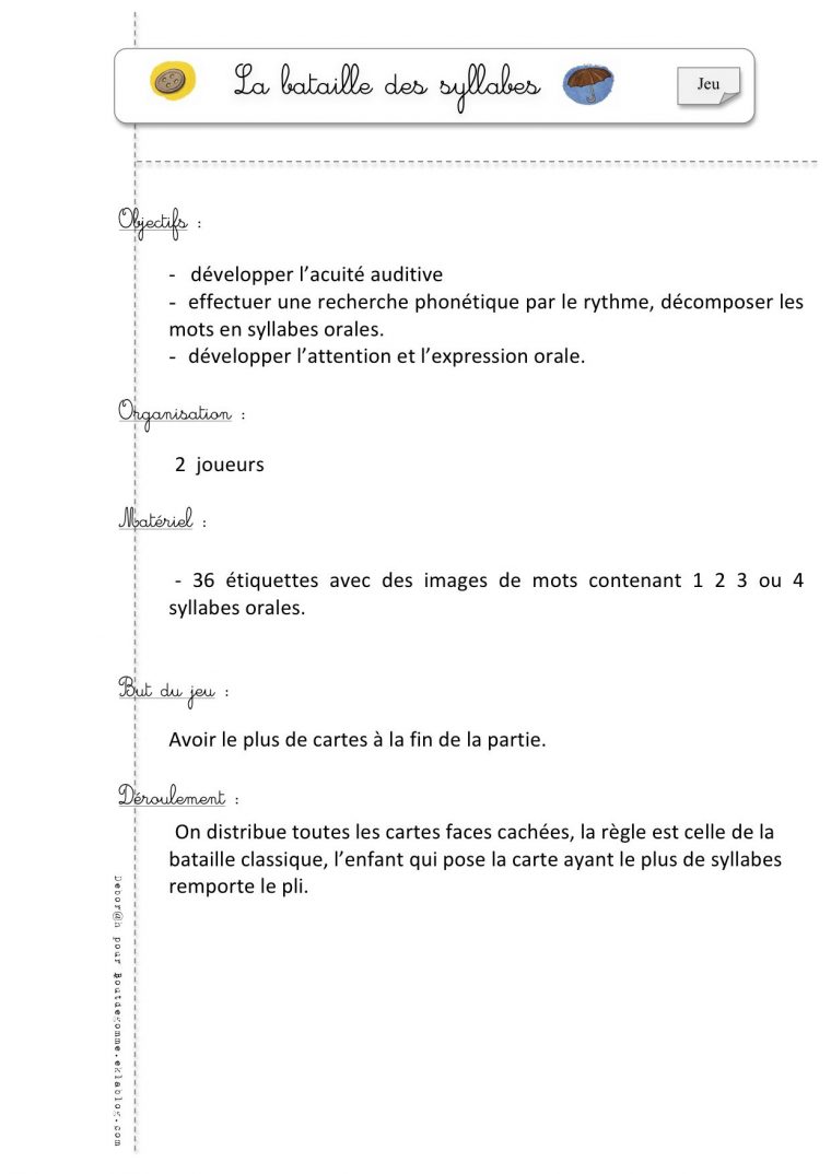 Jeux De Phonologie – Bout De Gomme | Syllabes, Lecture En dedans Jeux 3 À La Suite