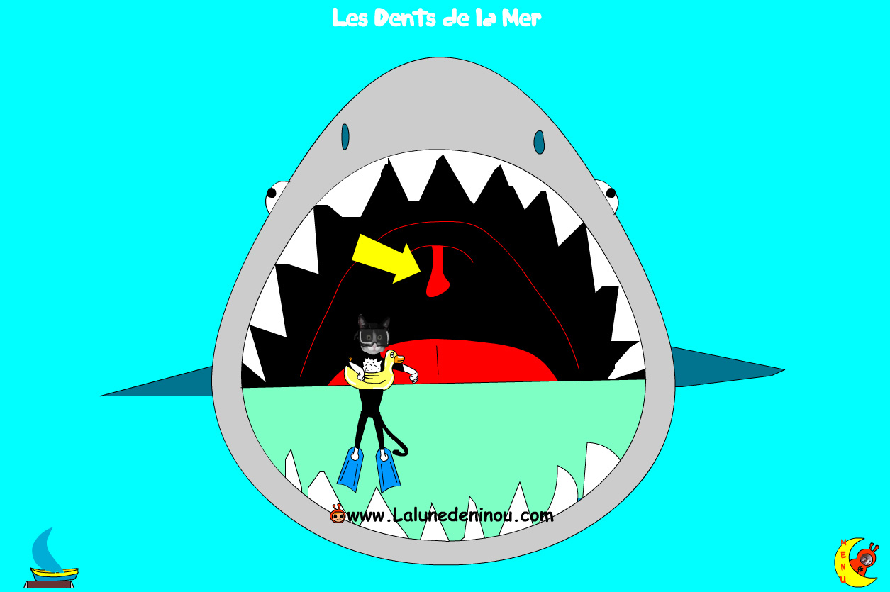 Jeux De Requins - Jeux Pour Enfants Sur Lalunedeninou - dedans Jeux Gratuit Requin Blanc 