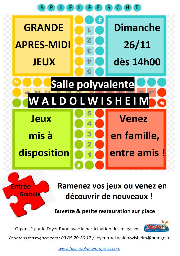 Jeux De Société | Foyer Rural Waldolwisheim encequiconcerne Jeux De La Petite Souris