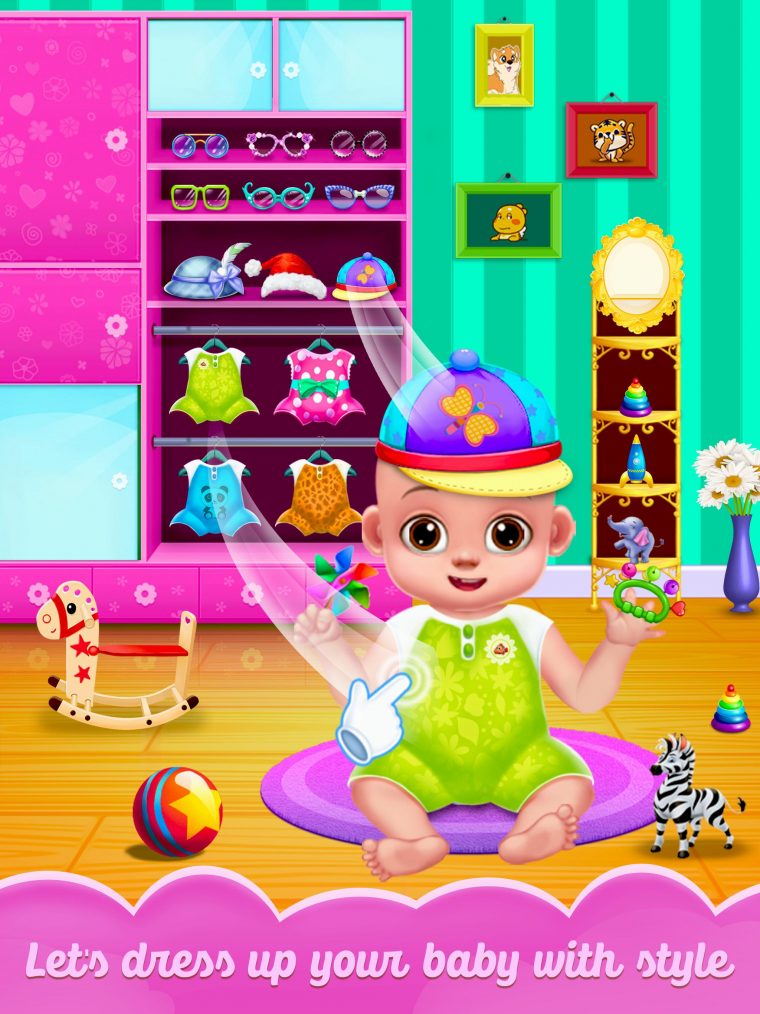 Jeux De Soins Et D'habillage Pour Bébé Doux Pour Android tout Jeux Gratuit Pour Bebe