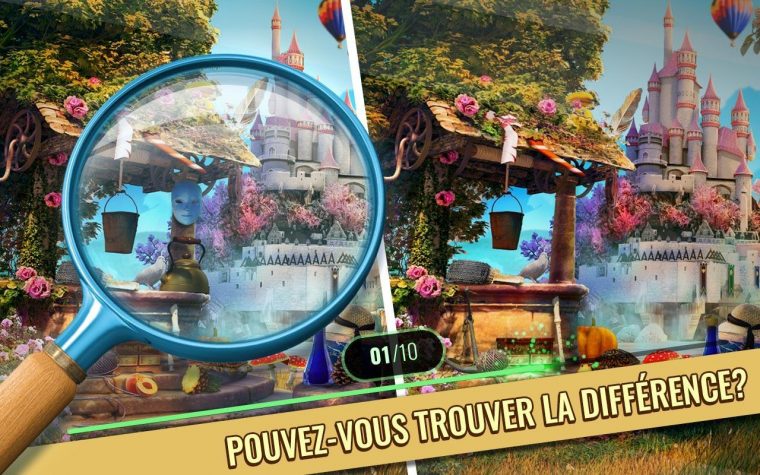 Jeux Des Differences Gratuit – Château Enchanté Pour Android concernant Jeux De Différence