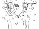 Jeux Des Points À Relier Saint Valentin - Couple Bouquet destiné Jeux Point A Relier