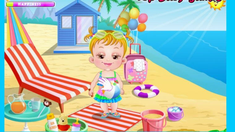 Jeux En Ligne – Bébé À La Plage | Jeux De Fille | Jeux dedans Jeux Pour Bebe Gratuit