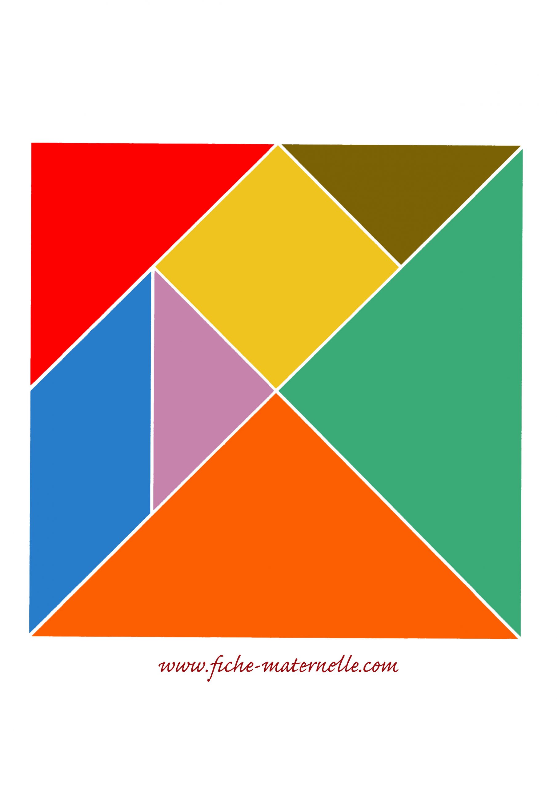 Jeux Mathématiques En Maternelle encequiconcerne Jeu De Tangram À Imprimer 