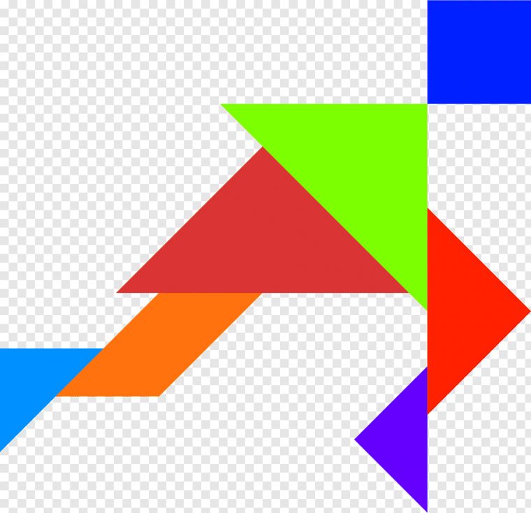 Jigsaw Puzzles Tangram Free Geometric Shape, Svg Png | Pngbarn dedans Tangram Chat