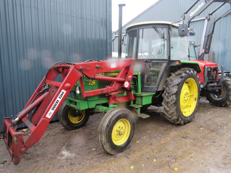 John Deere 1640 C/w Quicke 3260 Loader. pour Image Tracteur John Deere