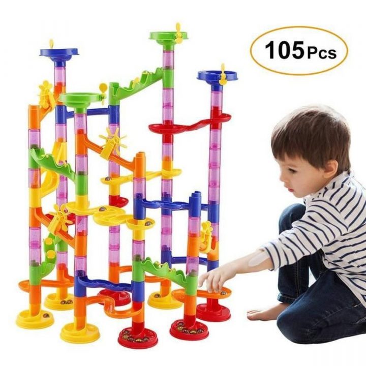 Jouet Diy Blocs De Construction Marble Runs Coaster Railway serapportantà Jeux Pour Les Garcons De 4 Ans