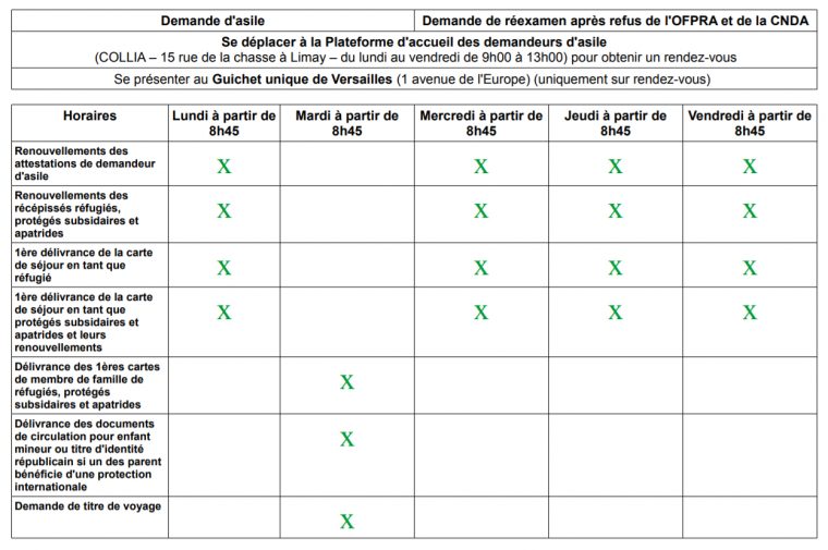 Jours Et Horaires De La Préfecture De Versailles – Réseau Amy dedans Département Et Préfecture