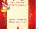 Joyeux Noël Et Bonne Année - Carte De Voeux Espagnole tout Carte Joyeux Noel À Imprimer