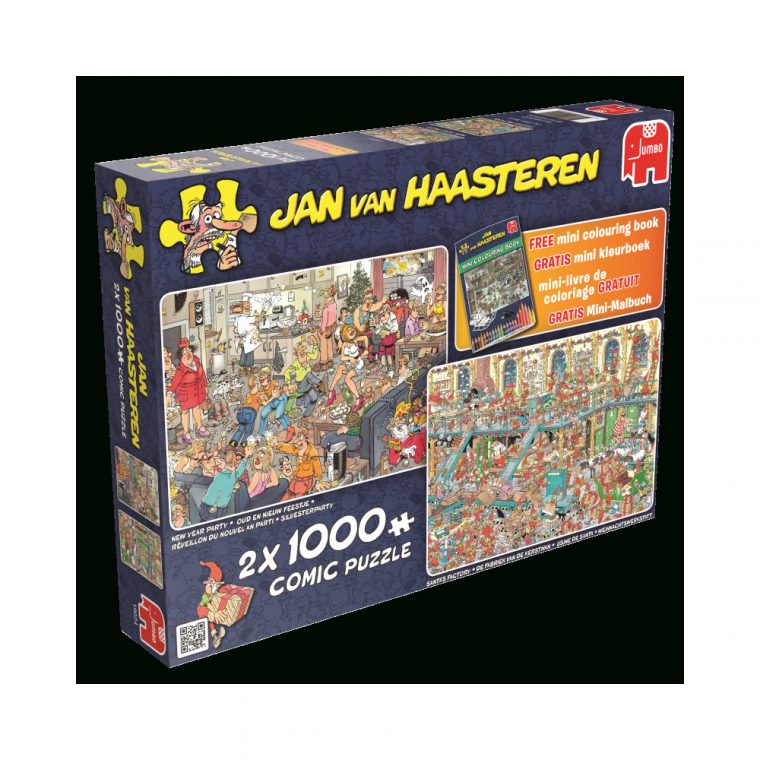 Jumbo Happy Holidays, Jan Van Haasteren 2X1000 Parça Puzzle encequiconcerne Puzzle Photo Gratuit