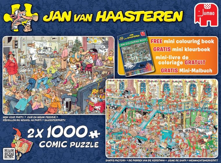 Jumbo Jan Van Haasteren New Year Party & Santa's Factory à Puzzle Photo Gratuit