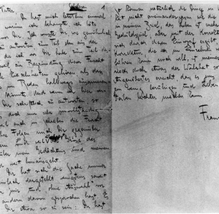 franz kafka brief an den vater interpretation