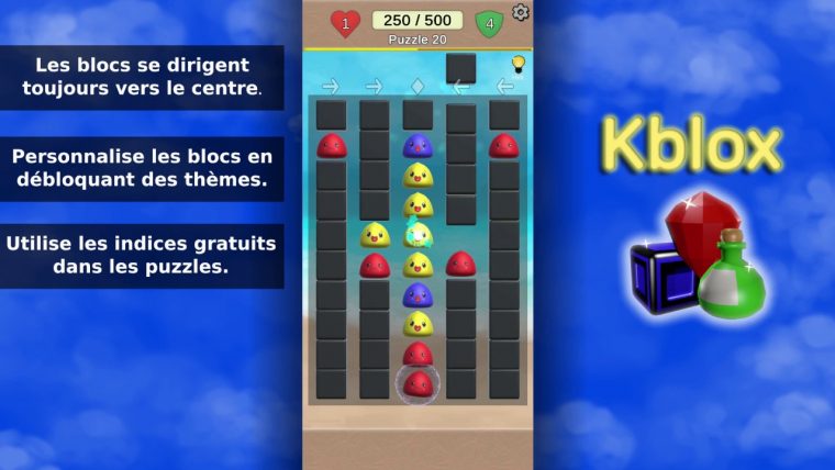 Kblox – Présentation Français – Jeu Puzzle Android Gratuit à Puzzle Photo Gratuit