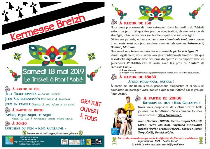 Kermesse Breizh Pont-L'abbé – 18-05-2019 A Partir De 15H00 concernant Jeu De Puissance 4 Gratuit En Ligne