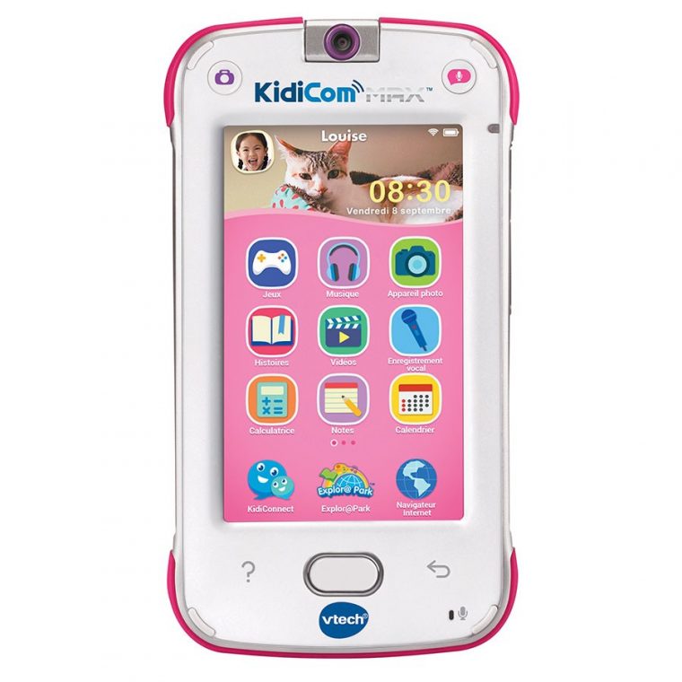 Kidicom : Premier Téléphone Portable Enfant – Vtech serapportantà Tablette Enfant Fille