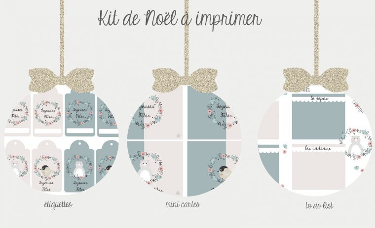 Kit De Noël À Imprimer {Version 2015} – Avec Ses 10 Ptits à Etiquette Noel À Imprimer