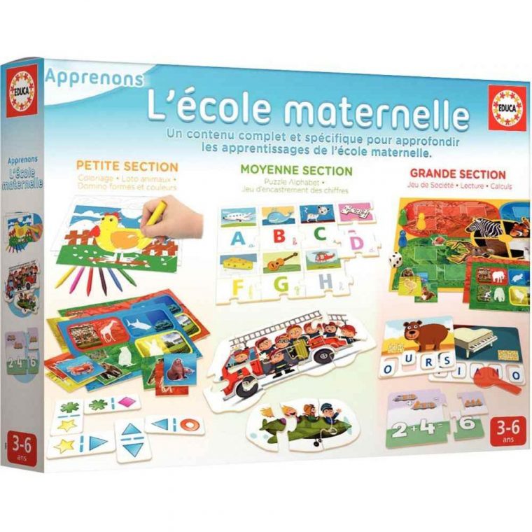 Kit L'école Maternelle – Educa | Jeux De Société Sur Planet avec Jeux Maternelle Grande Section En Ligne