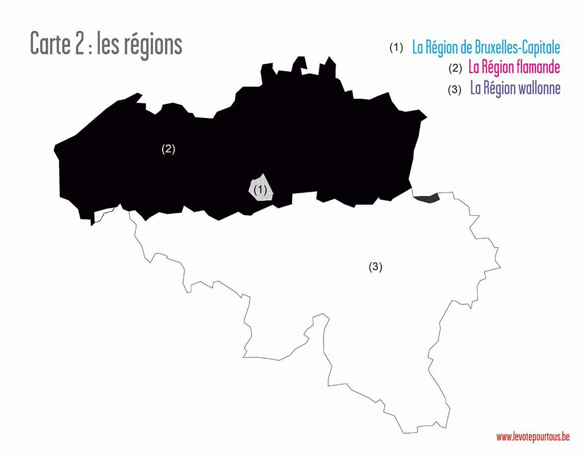 La Belgique : Découpage Administratif Et Politique - Le Vote destiné Carte Des Régions À Compléter