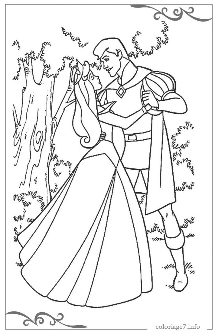 La Belle Au Bois Dormant Coloriages Pour Filles Gratuits À tout La Belle Au Bois Dormant A Colorier