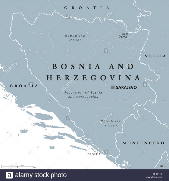 La Bosnie-Et-Herzégovine Sarajevo, Capitale De La Carte dedans Carte D Europe Capitale