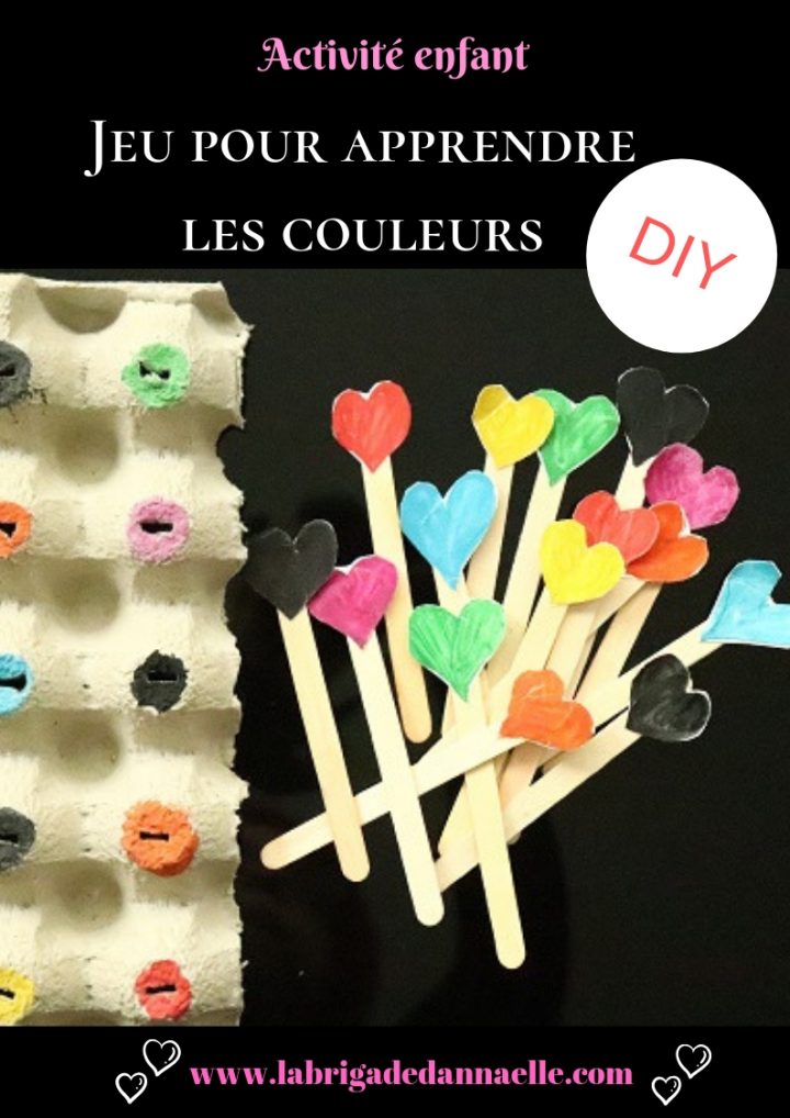 La Brigade D'annaelle: Diy Petits Coeurs Pour Apprendre Les à Apprendre Les Couleurs En Maternelle