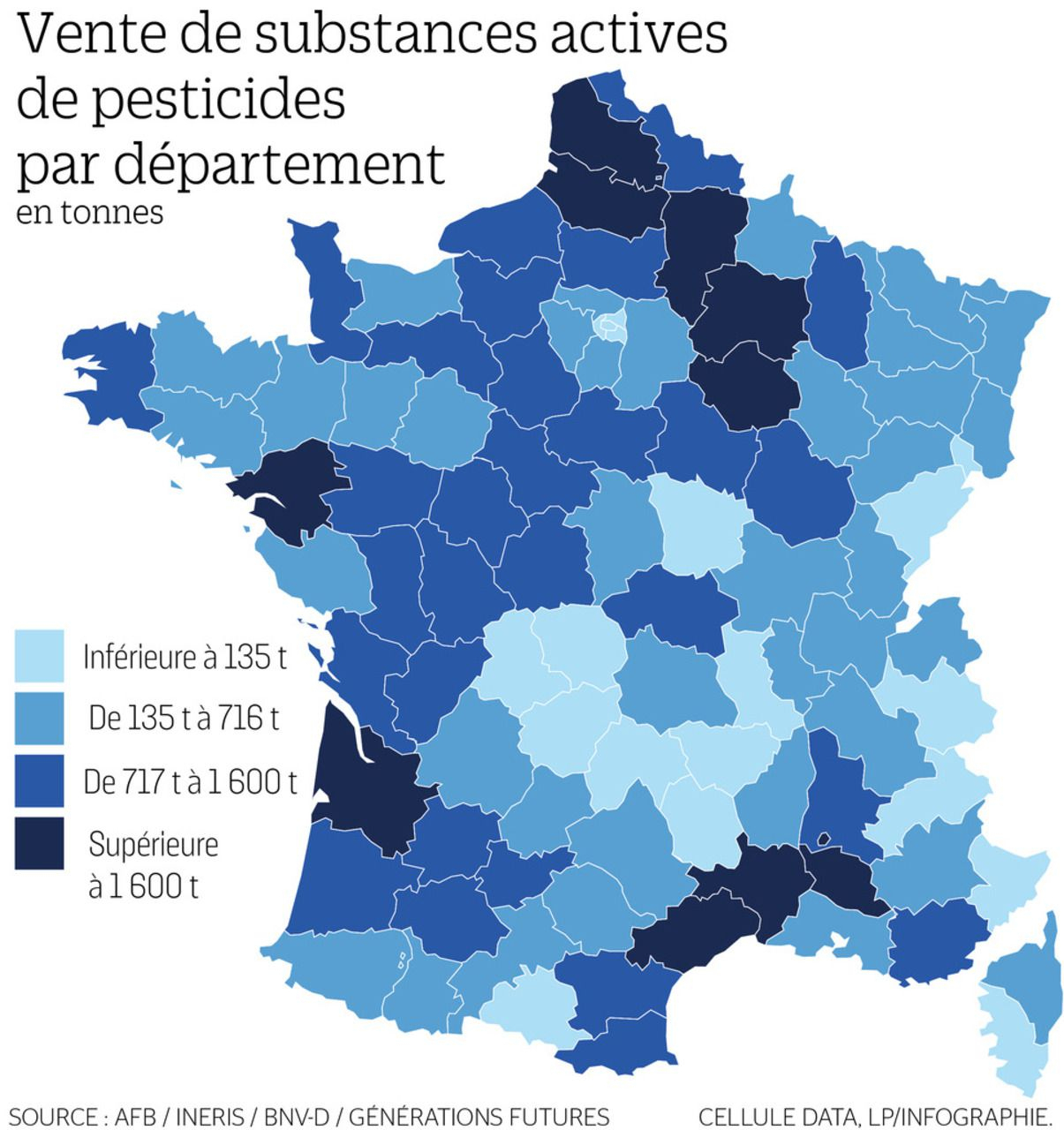 La Carte De France Des Départements Les Plus Consommateurs dedans Carte De France Et Departement 