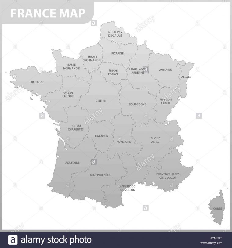 La Carte Détaillée De La France Avec Les Régions Ou États à Carte De La France Avec Les Régions