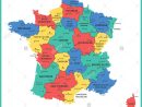 La Carte Détaillée De La France Avec Les Régions Ou États Et dedans Carte De France Avec Les Régions