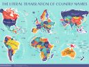 La Carte Du Monde Reprenant La Vraie Signification Des Noms encequiconcerne Carte Europe Sans Nom Des Pays